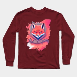 Fire Ninja Fox Long Sleeve T-Shirt